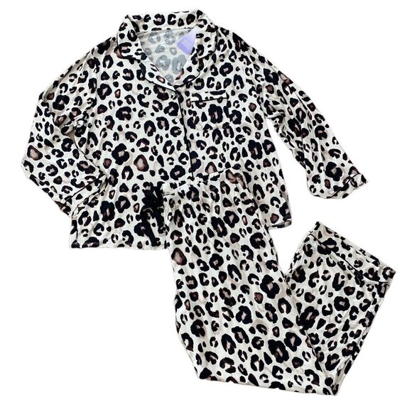 Stars Above Womens Leopard Animal Print Top and Pants Pajama Set 1X, 2X, 3X, 4X - Picture 8 of 15